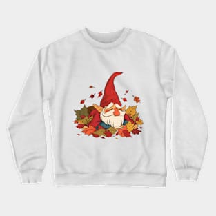 A fall gnome sleeping Crewneck Sweatshirt